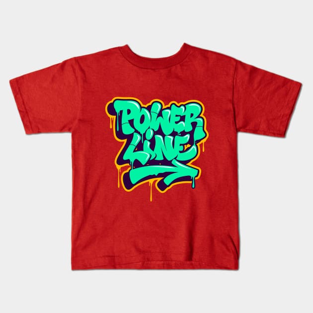 POWER LINE Kids T-Shirt by betoguere